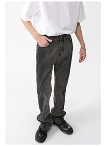 New <b>Men</b> Micro Flared Retro Fashion Casual Track Pants Elasticated Waistband Korean Gradient <b>Boot</b> Cut Breathable Waterproof High - Product Image 5