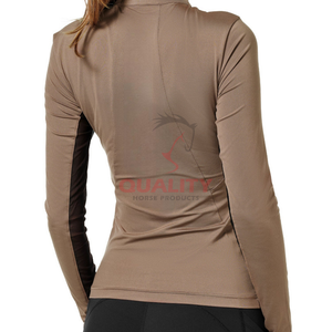Camisa atlética Ecuestre para montar a caballo para mujer, tela elástica transpirable, elegante, ligera, cómoda, que absorbe la humedad - Product Image 5