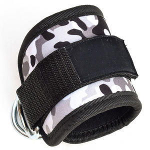 Sangles de cheville et de pied réglables unisexes à anneau en D avec imprimé camouflage, protection professionnelle pour machines à câbles - Product Image 2
