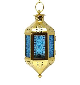 Meilleure qualité marocain Antique fini rond suspendu lanterne bougeoir en verre pour la maison Restaurants Festivals prix de gros - Product Image 5