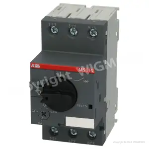 手动电机启动器ABB 3P 0，18kW 0,4-0，63A MS116-0，63 1SAM250000R1004