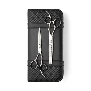 Vente en gros, kit de ciseaux amincissants pour coiffeur, ensemble de ciseaux de coiffeur avec étui à fermeture éclair - Product Image 1