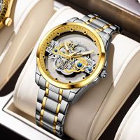 Montre à quartz Fenyi de luxe, double face, fond transparent, design unique et original, pour homme, vente en gros