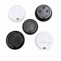 Couvre-gobelets en plastique PET jetables personnalisés avec logo OEM, de qualité alimentaire, résistants aux fuites, pour gobelets en papier