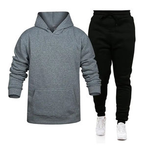 Chándal de algodón 100% para hombre, conjunto de Jogger personalizado, Etiqueta Privada, chándal para correr en blanco, sudaderas con capucha y sudaderas para hombre de alta calidad - Product Image 2