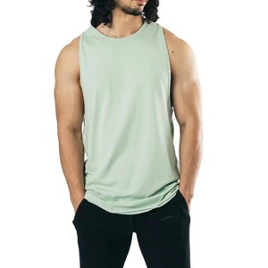 Respirant Singlet Stringer Muscle Fit Débardeurs Fitness Workout Shirt Spandex Conception Personnalisée Hommes Gym Workout Tank Top - Product Image 1