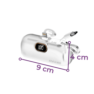 Batería Externa de Alta Capacidad de 5000 mAh con Pantalla LED, Material de Aleación de Aluminio y Plástico, Logotipo Personalizable Japonés - Product Image 3
