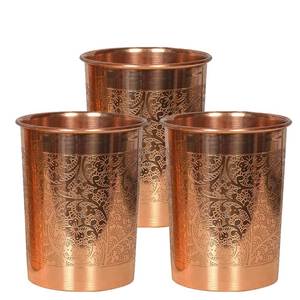 Rose Gold Copper Mug Classic Design Premium Quality Drinking <b>Tumbler</b> <b>Glass</b> for Water Cocktail Juice Moscow Mule Drinkware - Product Image 3