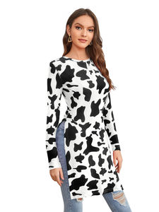 La última camiseta India exclusiva de Boutique de moda, camisetas cortas formales cómodas de punto para mujer, India - Product Image 5