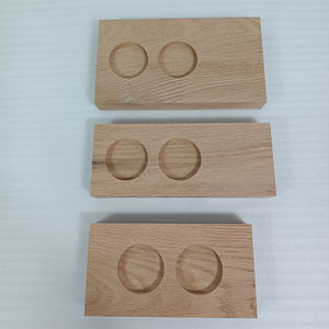 Blocs de chêne <span class=keywords><strong>en</strong></span> placage de couleur naturelle avec 2 fentes Présentoir <span class=keywords><strong>en</strong></span> <span class=keywords><strong>bois</strong></span> pour base de distributeur de <span class=keywords><strong>savon</strong></span> liquide et bouteilles à pompe Socle <span class=keywords><strong>en</strong></span> <span class=keywords><strong>bois</strong></span> - Product Image 4