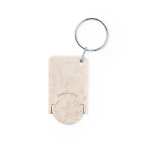 Portachiavi Ecologico Prook, Gadget Promozionale Eco-Friendly con Moschettone e Portachiavi - Product Image 1