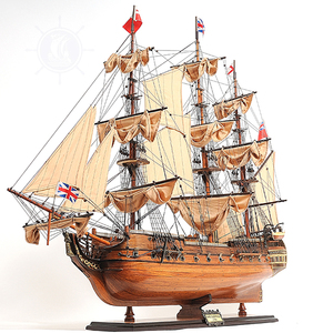 Hms Bất Ngờ Lớn Bằng Gỗ Mô Hình Tàu Thanh Lịch Mộc Mạc Trang Trí Nội Thất Hiển Thị Sàn Trường Hợp Omh Nghệ Thuật Thủ Công Nguồn Cung Cấp Danh Đạc Huy Chương Mảng - Product Image 2