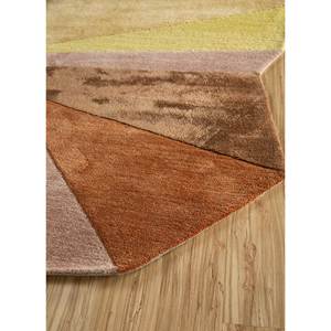 Beige & <b>Brown</b> Abstract Pattern Hand Tufted <b>Wool</b> & Viscose Large Area Rug for Bedroom & Hallway-TNQ-1126 - Product Image 4