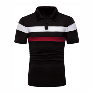 2025 hommes pour Polo T-Shirt à la mode couleur unie nouvelle tendance conçu tissu tricoté porter écologique plaine teint Technique - Product Image 1