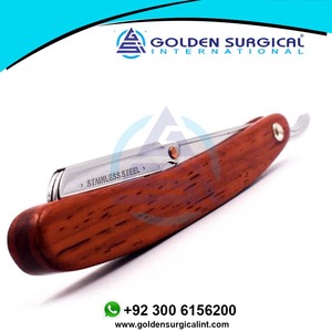 Navaja de Afeitar Recta Plegable Personalizable de Acero Inoxidable Negra, Marca Privada y Envío Directo - Product Image 6
