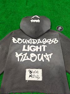 Sudadera con Capucha 100% Algodón Grueso, Corte Cuadrado, Letras con Impresión 3D, Hombros Caídos, Forro Polar Personalizado, 550 GSM - Product Image 5