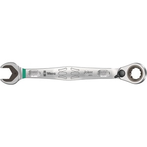 Joker Reversible 13mm Key White Open-End Ratchet <b>Wrench</b> 179mm Length with 15 Ring End WERA Product - Product Image 1