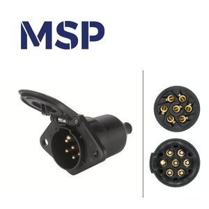 8JB008085001 - <b>Socket</b> - 24V - 7-Pin Connector - Screw Connection - Plastic - Black - MSP Export - Product Image 2