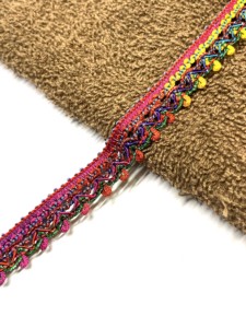 Tự làm may Vật liệu may mặc vàng bạc đỏ xanh xanh kim Loại ren giáng sinh nhỏ cong bện trang phục sequined cạnh Trims - Product Image 2