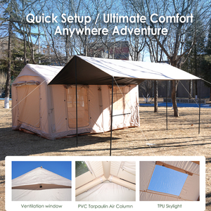 <strong>2026</strong> Hot Sale Litai Antour Luxury Inflatable <strong>Tent</strong> Outdoor Glamping Waterproof Four-season One Bedroom Living Room 17.28sqm Large - Product Image 4