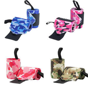 Muñequeras Deportivas de Algodón 100% con Cierre Antideslizante Personalizado Heaven Earth, Color Camuflaje, Soporte para Levantamiento de Pesas para Entrenamiento - Product Image 4