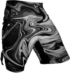 Gimnasio de boxeo usa entrenamiento de absorción de humedad de estiramiento de 4 vías corto con pantalones cortos de MMA de impresión digital Grappling - Product Image 6