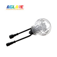 60mm 24V 16pcs Leds Programme RVB Lumières LED Fairground Cabochon Lumière Amusement Amusement Éclairage LED Pixel