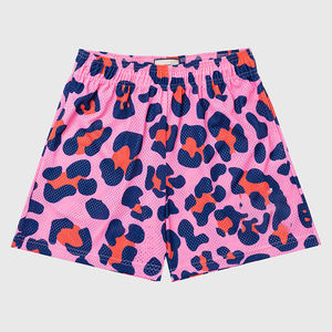 Pantalones cortos con estampado de allover para hombre, shorts de malla con logotipo personalizado por encima de la rodilla, novedad de verano de 2022 - Product Image 1