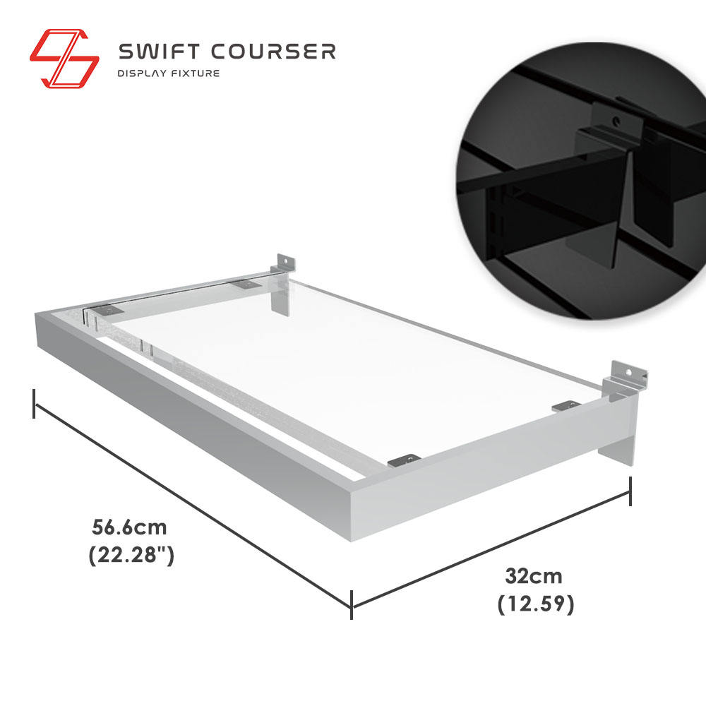 Frame (Chrome Plated) + Glass Shelf
