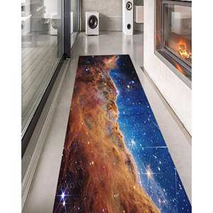 Alfombra estampada Carina Nebula Rugs - Decoración de estilo rústico inspirada en el telescopio espacial James Webb, alfombra fina no tejida - Product Image 5