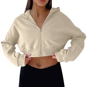 Sudadera con capucha para mujer de talla grande azul marino personalizada más vendida, ropa deportiva transpirable antiarrugas y de algodón para mujer - Product Image 2