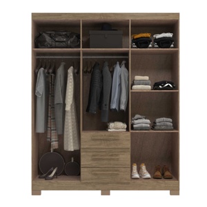 Armario de Estilo Moderno NUEVO OPALA, 6 Puertas, 3 Cajones, Mueble de Madera para Dormitorio, Aglomerado con Recubrimiento de Cerámica y Barniz - Product Image 3