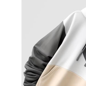 เสื้อฮู้ดแฟชั่นแบบสวมหัวมีฮู้ดปรับแต่งได้พิมพ์ลาย - Product Image 4