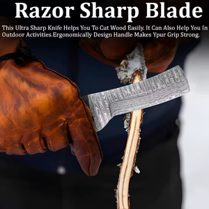 Handmade Damascus Steel Bull <b>Cutter</b> Hunting Knife Pakka Wood Handle Ambidextrous Design Modern Style PRESTIGE BLADES Kitchen - Product Image 2