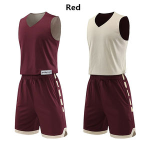 Conjunto de Camisetas de Baloncesto de Doble Cara para Hombre y Mujer, Uniformes de Entrenamiento de Baloncesto de Secado Rápido, Ropa Deportiva sin Mangas - Product Image 1
