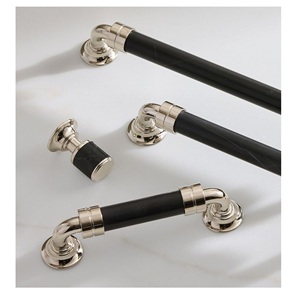 Black External Door Handle <b>Hot</b> selling Marble Knobs With Custom Color Shape Size Made In India Item - Product Image 3