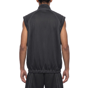Unisex Vintage Wash Mesh Full-Zip <b>Vest</b>-Lightweight Leisure <b>Top</b> - Product Image 6