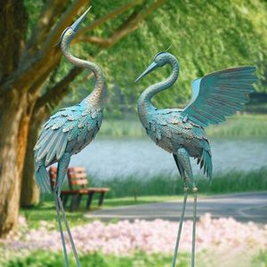 Escultura de Animales de Hierro Forjado a Mano, Ecológica, Vintage, Moderna, Resistente a la Intemperie, Artística, para Jardín Exterior, Patio Rústico, Diwali - Product Image 6