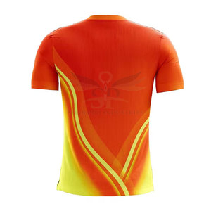 เสื้อเจอร์ซีย์ซับลิเมชั่นคุณภาพสูง ระบายอากาศได้ดี แขนสั้น ผลิตจากโพลีเอสเตอร์ 100% ป้องกันแบคทีเรีย ใส่ได้ทั้งชายและหญิง ขายส่ง สวมใส่สบาย - Product Image 2