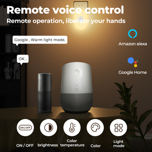Veilleuse intelligente Tuya WiFi RGB à changement de couleur, mode double Bluetooth, mode fête romantique, contrôle vocal Alexa Google APP - Product Image 5