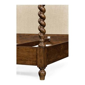 Cama con Dosel de Madera Maciza Europea de 4 Postes - Product Image 5