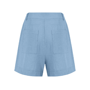 Grande taille respirant personnalisé conçu grande taille femmes coupe régulière décontracté couleur unie bermuda pantalon poches - Product Image 6