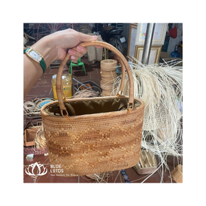 Handwoven Rattan Bag Hot Best Price From Viet Nam the Price Best Selling Product Hot <b>Now</b> From Blue Lotus Farm Viet Nam - Product Image 3