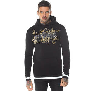 Impression bouffante de qualité en gros de sweat à capuche pour hommes en coton lourd surdimensionné impression personnalisée pull de luxe en coton sweats à capuche personnalisés - Product Image 5