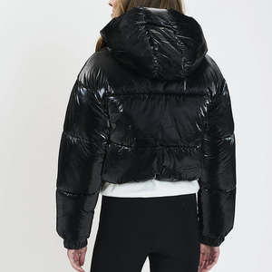 เสื้อแจ็คเก็ตพัฟเฟอร์ทรงครอปบางเบาสำหรับผู้หญิง ดีไซน์ทันสมัย แบบสองด้าน มีฮู้ด ระบายอากาศได้ดี ปักลาย มีซิป ประดับมุก ทรงบับเบิ้ล บุผ้านวม ให้ความรู้สึกสดชื่น - Product Image 6