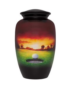 Urnas de diseño exclusivo con diseño de metal único de alta calidad estándar Urnas de cremación y diseño de acabado pintado - Product Image 5