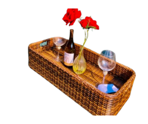 ตะกร้าหวายลอยน้ำสำหรับใส่อาหารเช้ากลางแจ้งสำหรับสระสระหวายสำหรับรีสอร์ทวิลล่าตะกร้าอาหารเช้าแบบลอยน้ำได้ - Product Image 1