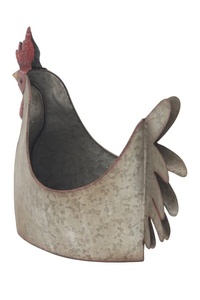 Maceta Vintage galvanizada decorativa para el hogar de alta calidad, maceta galvanizada de gallina decorativa de última mesa para decoración de suelos - Product Image 4