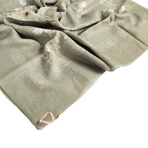 Oferta exclusiva para mujeres musulmanas formales con estilo Nara Series manga corta algodón Hijab bufanda Sage impresión Digital para primavera - Product Image 2