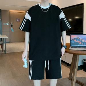 Conjunto Corto para Hombre de Último Diseño, Algodón Transpirable, Producto en Oferta, Nueva Llegada de Verano, Color de Contraste, Conjunto Corto OEM para Adultos - Product Image 4